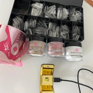 Nail supplies Glam and glits acrylic ,Apres